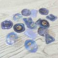 Japan Sealing Dear Clear Gel Wax Seal Sticker - Moonlight Navy & Gold Foil - 2