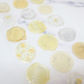 Japan Sealing Dear Clear Wax Seal Sticker - Yellow Orange - 2