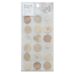 Japan Sealing Dear Clear Wax Seal Sticker - Beige