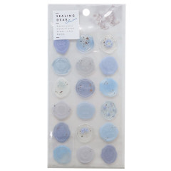 Japan Sealing Dear Clear Wax Seal Sticker - Blue