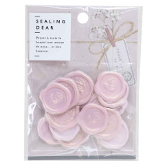 Japan Sealing Dear Pastel Wax Seal Sticker - Pink