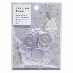 Japan Sealing Dear Pastel Wax Seal Sticker - Purple