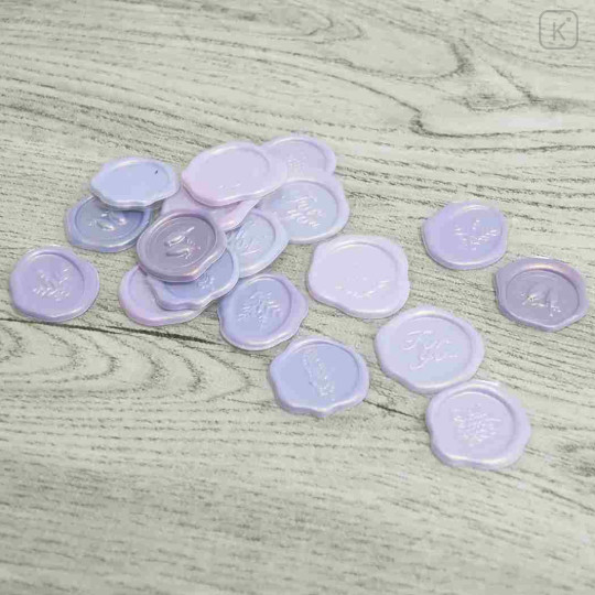 Japan Sealing Dear Pastel Wax Seal Sticker - Purple - 2