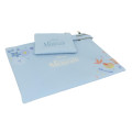 Japan Disney Flat Pouch Set - Ariel : Watercolor Drawing Blue - 2