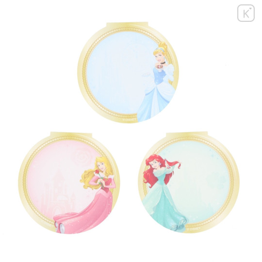 Japan Tokyo Disney Resort Memo Pad - Princesses / Compact Mirror Style - 3