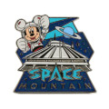 Japan Tokyo Disney Resort Pin Badge - Mickey Mouse : Space Mountain - 1
