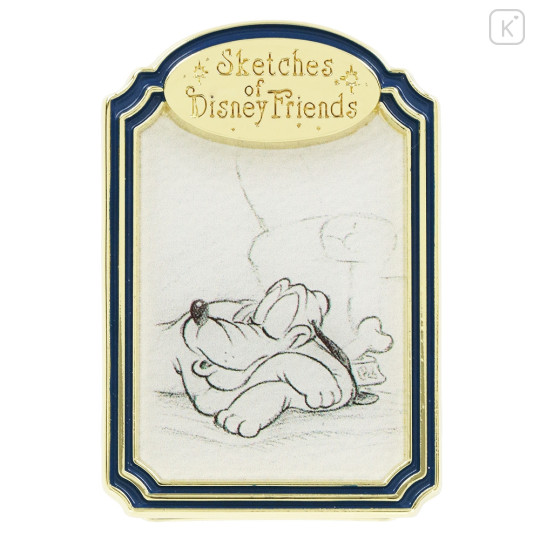 Japan Tokyo Disney Resort Pin Badge - Pluto Sleeping : Sketches Of Disney Friends - 3