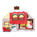 Japan Sanrio 3D Greeting Card - Hello Kitty / Christmas House 360-degree Angle - 2