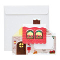 Japan Sanrio 3D Greeting Card - Hello Kitty / Christmas House 360-degree Angle - 4