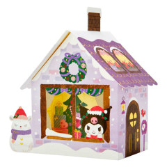 Japan Sanrio 3D Greeting Card - Kuromi / Christmas House 360-degree Angle