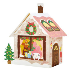 Japan Sanrio 3D Greeting Card - My Melody / Christmas House 360-degree Angle