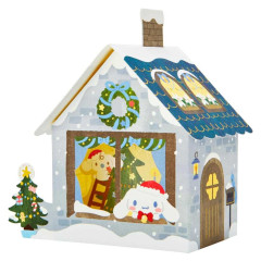 Japan Sanrio 3D Greeting Card - Cinnamoroll / Christmas House 360-degree Angle