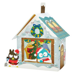 Japan Sanrio 3D Greeting Card - Hapidanbui Boys / Christmas House 360-degree Angle