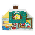 Japan Sanrio 3D Greeting Card - Hapidanbui Boys / Christmas House 360-degree Angle - 2