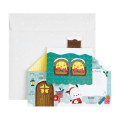 Japan Sanrio 3D Greeting Card - Hapidanbui Boys / Christmas House 360-degree Angle - 4