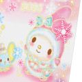 Japan Sanrio Postcard - My Melody / Pink Snow Gold Foil Happy New Year Greeting Card 2025 - 2