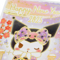 Japan Sanrio Postcard - Kuromi / Kimono Gold Foil Happy New Year Greeting Card 2025 - 2