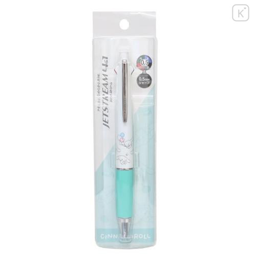 Japan Sanrio Jetstream 4&1 Multi Pen + Mechanical Pencil - Cinnamoroll / Toddler - 5