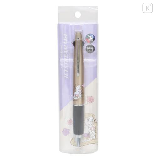 Japan Disney Jetstream 4&1 Multi Pen + Mechanical Pencil - Rapunzel / Gold - 5