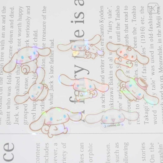 Japan Sanrio Aurora Hologram Clear Sticker Pack - Cinamoroll - 3