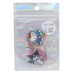 Japan Sanrio Aurora Hologram Clear Sticker Pack - Characters Girls