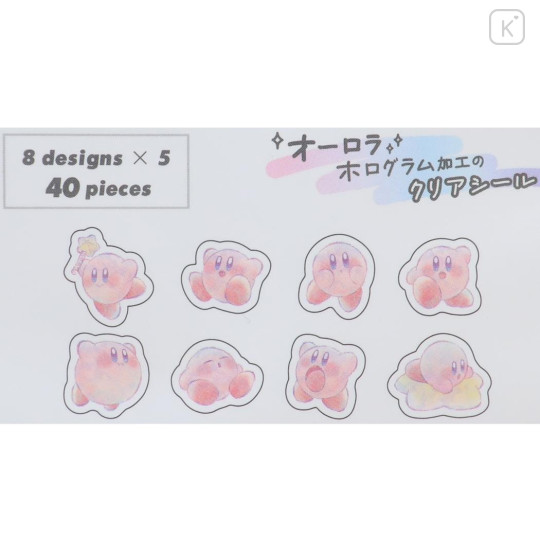 Japan Kirby Aurora Hologram Clear Sticker Pack - Kirby - 2