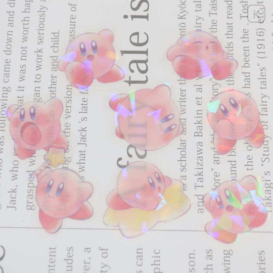 Japan Kirby Aurora Hologram Clear Sticker Pack - Kirby - 3