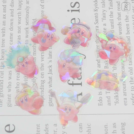 Japan Kirby Aurora Hologram Clear Sticker Pack - Kirby / Copy Ability - 3