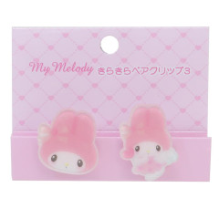 Japan Sanrio Acrylic Clip Set - My Melody / Dreaming Angel Glitter