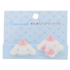 Japan Sanrio Acrylic Clip Set - Cinnamoroll / Dreaming Angel Glitter