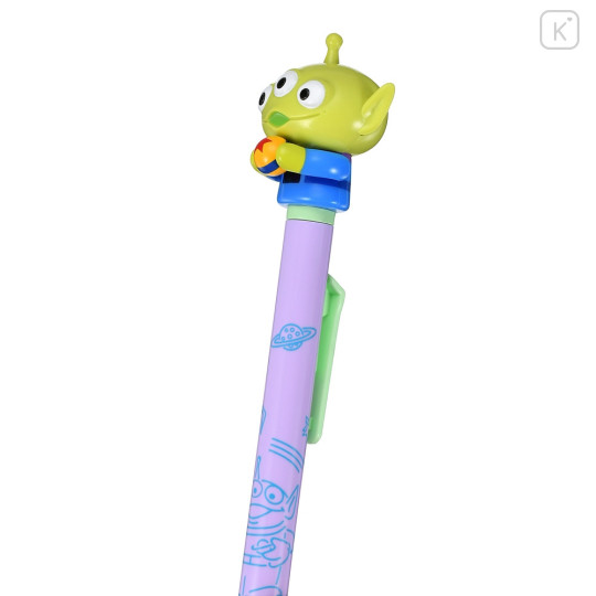 Japan Disney Store Action Mascot Ballpoint Pen - Toy Story Little Green Men / Big Head Purple - 5