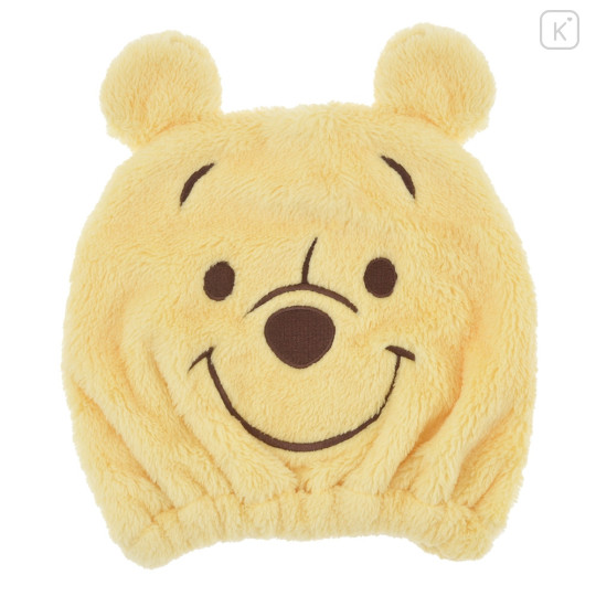 Japan Disney Store Quick Dry Hair Cap Towel - Pooh / Face - 1