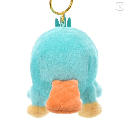 Japan Disney Store Fluffy Plush Keychain - Perry the Platypus / Exhausted - 4