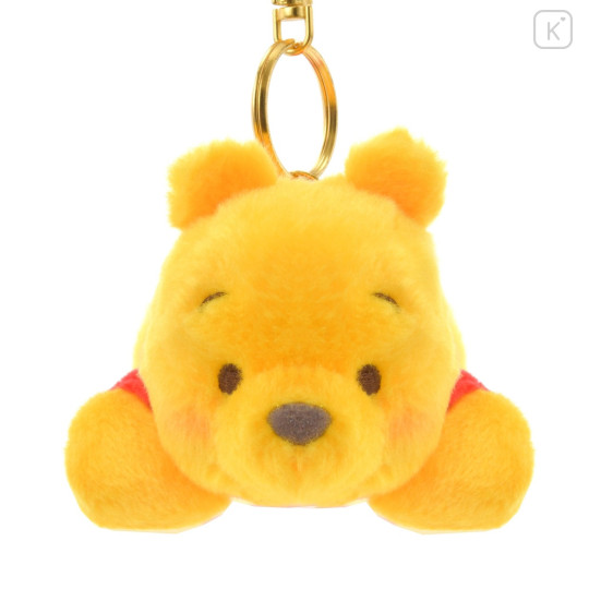 Japan Disney Store Fluffy Plush Keychain - Pooh / Exhausted - 2