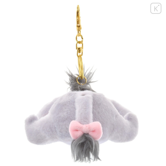 Japan Disney Store Fluffy Plush Keychain - Eeyore / Exhausted - 4