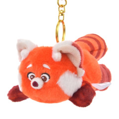 Japan Disney Store Fluffy Plush Keychain - Red Panda Mei / Exhausted