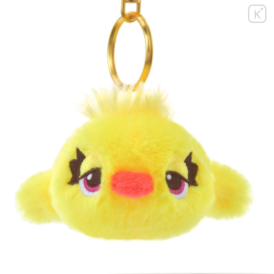 Japan Disney Store Fluffy Plush Keychain - Toy Story Ducky / Exhausted - 2