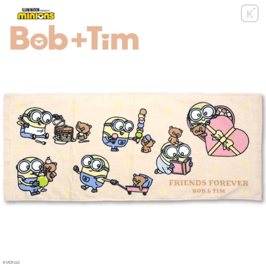 Japan Minions Face Towel - Bob & Bear Tim - 1