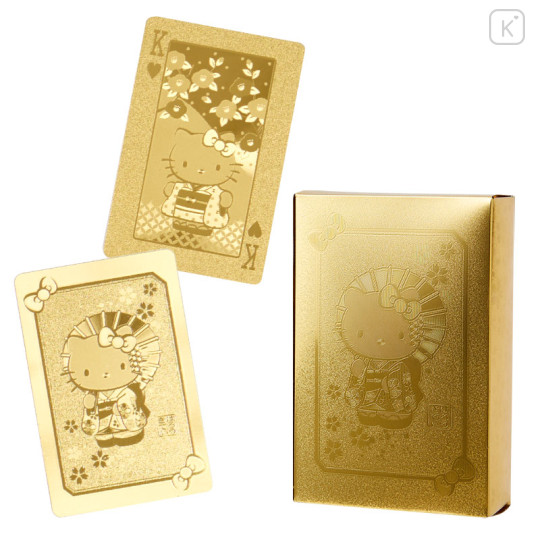 Japan Sanrio Gold Playing Cards - Hello Kitty - 1