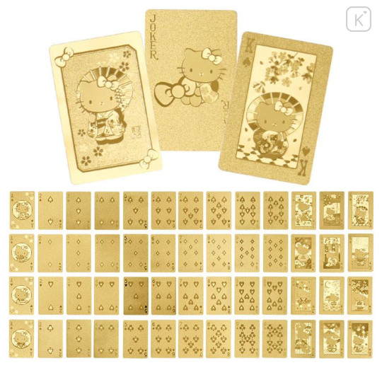 Japan Sanrio Gold Playing Cards - Hello Kitty - 4