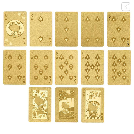 Japan Sanrio Gold Playing Cards - Hello Kitty - 5