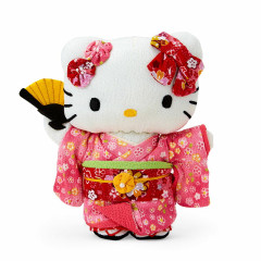 Japan Sanrio Crepe Japanese Doll (M) - Hello Kitty / Pink