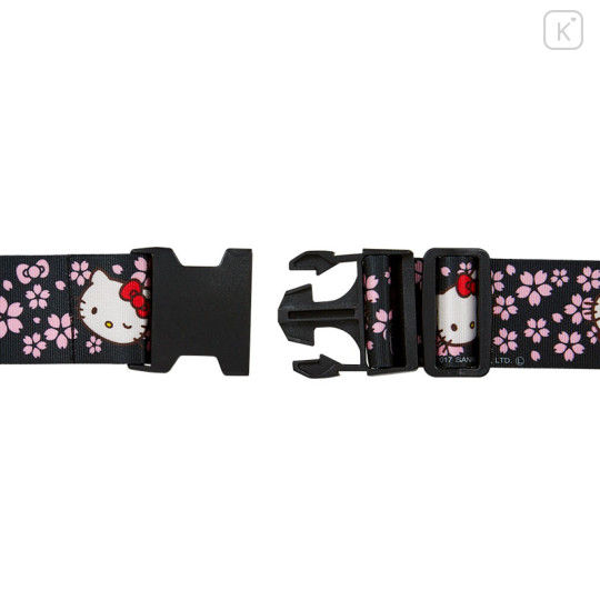 Japan Sanrio Suitcase Belt Luggage Strap - Hello Kitty : Cherry Blossom Sakura - 2