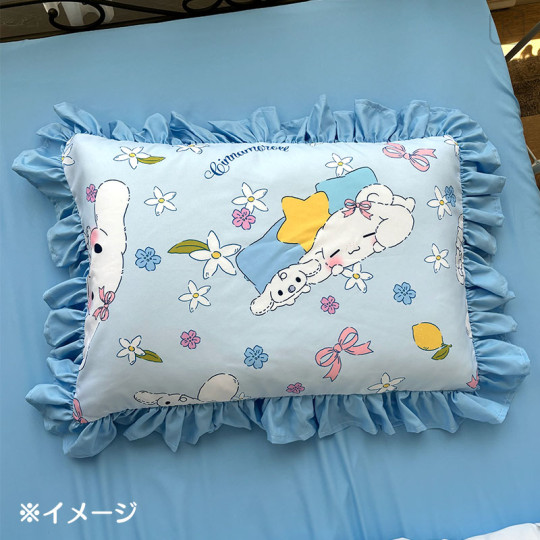 Japan Sanrio Ruffled Duvet & Pillowcase Cover Set - Cinnamoroll & Milk - 3