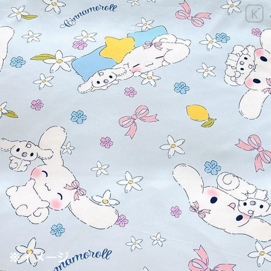 Japan Sanrio Ruffled Duvet & Pillowcase Cover Set - Cinnamoroll & Milk - 4