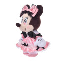 Japan Disney Store Plush Mascot Keychain - Minnie Mouse / Doll Style Heart Eyes - 2