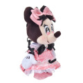 Japan Disney Store Plush Mascot Keychain - Minnie Mouse / Doll Style Heart Eyes - 3