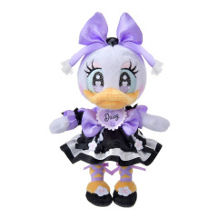 Japan Disney Store Plush Mascot Keychain - Daisy Duck / Doll Style Heart Eyes