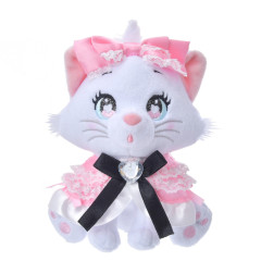 Japan Disney Store Plush Mascot Keychain - Marie / Doll Style Heart Eyes