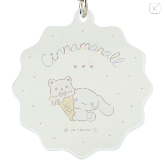 Japan Sanrio Acrylic Keychain - Cinnamoroll / Relaxing Natural Beige - 2